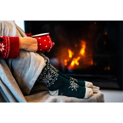 Thick winter socks ALTA made of merino wool and alpaca PATTERN G