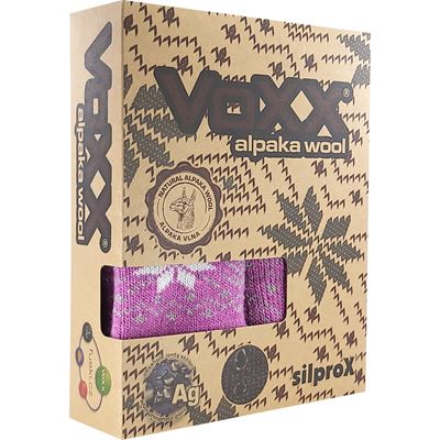 Set of winter socks and knitted mittens ALTA SET made of merino wool and alpaca PINK