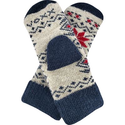 Set of winter socks and knitted mittens ALTA SET made of merino wool and alpaca REŽNÉ