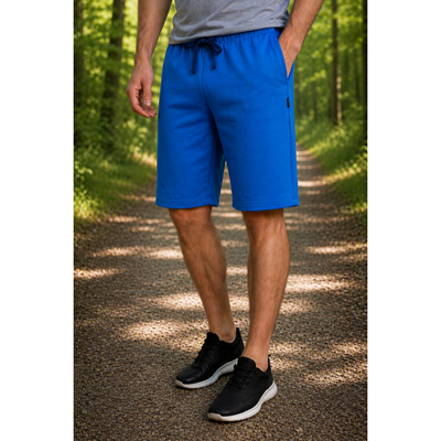 APOLLO men's cotton shorts, blue