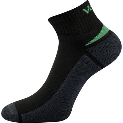 ASTON sports socks with silver ions BLACK