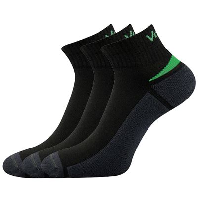 ASTON sports socks with silver ions BLACK