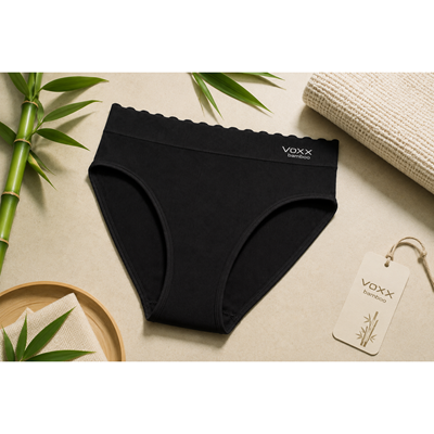 Women's BAMBOO SEAMLESS 007 bamboo panties BLACK