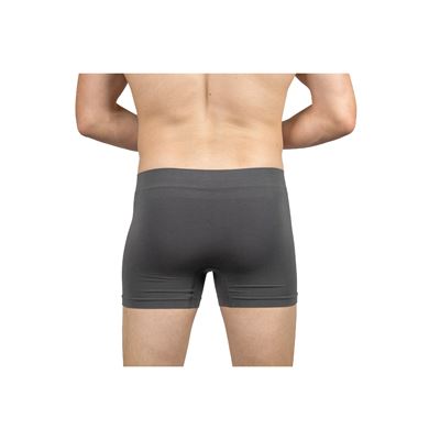 Men's bamboo boxer shorts BAMBOO SEAMLESS 030 seamless DARK GREY (dark grey)