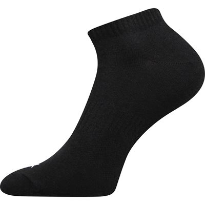 BADDY A cotton sports socks, low, 3 pairs, BLACK