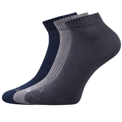 BADDY A cotton sports socks, low, 3 pairs mix A