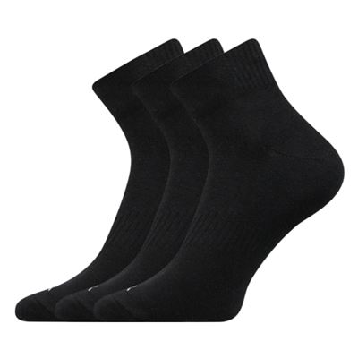 Cotton sports socks BADDY B 3 pairs BLACK