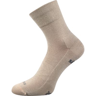 BAERON beige bamboo sports socks