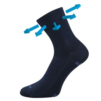 BAERON dark blue bamboo sports socks