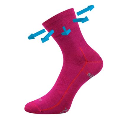 BAERON fuchsia bamboo sports socks