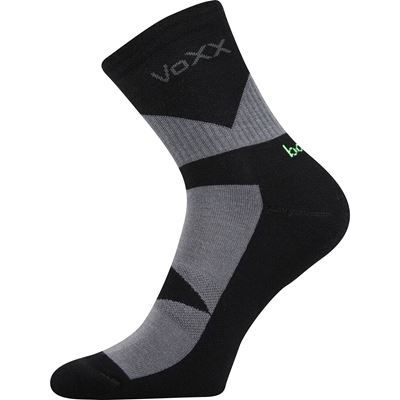 BAMBO bamboo sports socks with reinforced sole BLACK