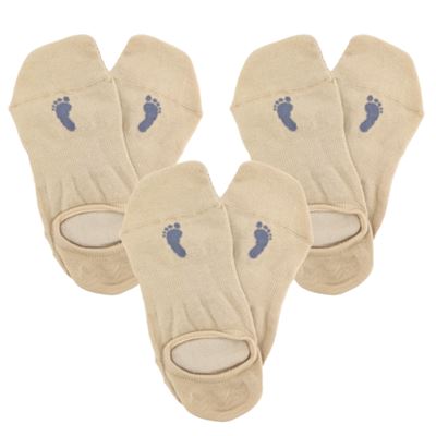 Anatomically shaped socks BAREFOOT SNEAKER invisible BEIGE