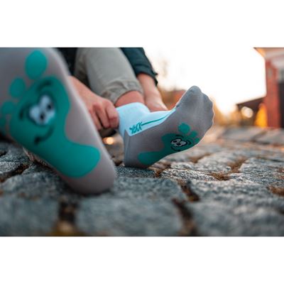 Anatomically shaped socks BAREFOOTAN white