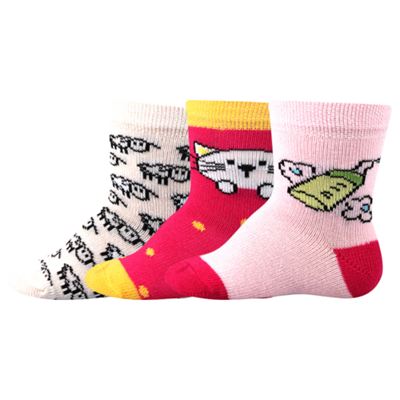 BEJBIK baby socks with pictures GIRLS (3 pairs)