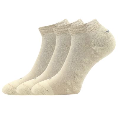 BENG low bamboo socks with massage foot BÉŽOVÉ