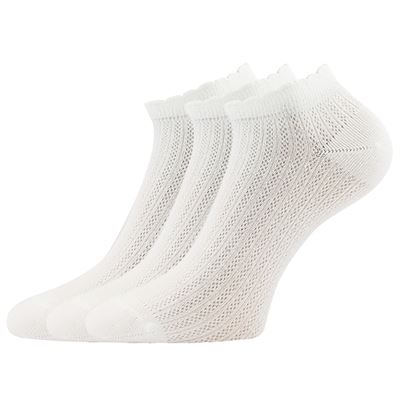 Women's summer socks BETH lace WHITE (3 pairs)