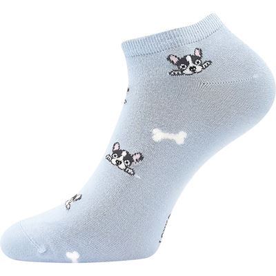 Low bamboo socks BIBIANA mix DOGS (3 pairs)
