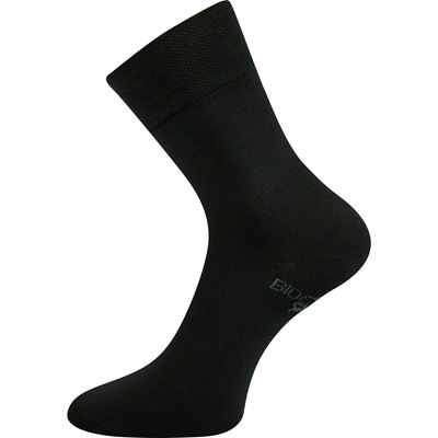 BIOBAN single-colour formal socks made from organic cotton BLACK
