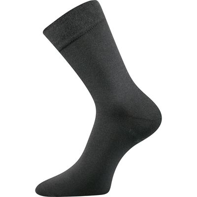 BIOBAN single-colour formal socks made from organic cotton, DARK GREY