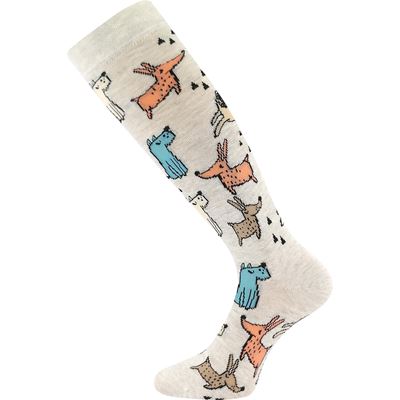 BIVOJ 16 children's knee socks with pictures GIRLS (2 pairs)