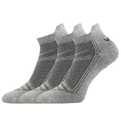 BLAKE short bamboo socks, grey melange