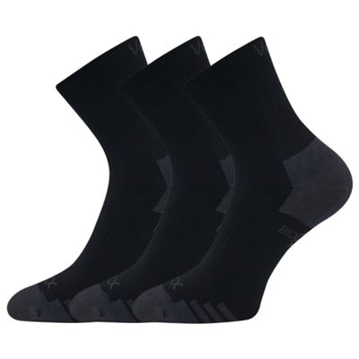 BOAZ organic cotton sports socks, black