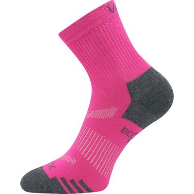 BOAZ magenta organic cotton sports socks