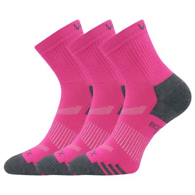 BOAZ magenta organic cotton sports socks