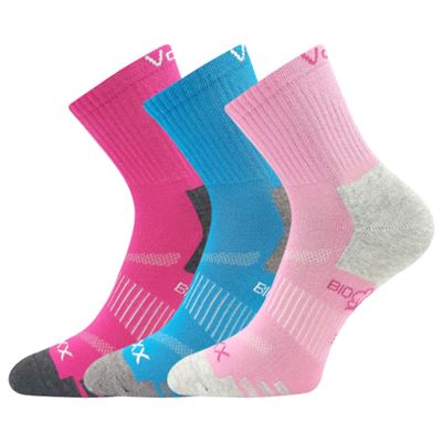 BOAZIK girls' organic cotton sports socks (3 pairs)