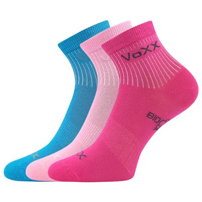 BOBBIK girls' organic cotton sports socks (3 pairs)