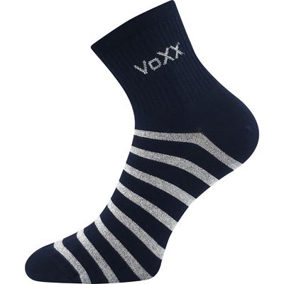 BOXANA women's summer striped socks, DARK BLUE