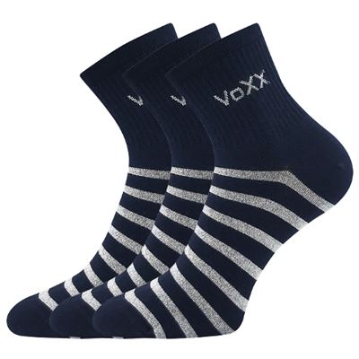 BOXANA women's summer striped socks, DARK BLUE