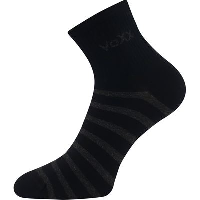 BOXANA women's summer striped socks, BLACK