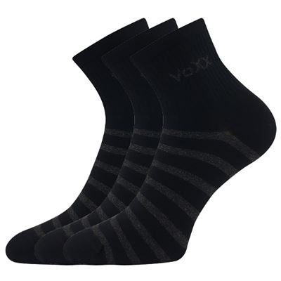 BOXANA women's summer striped socks, BLACK