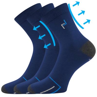 BROGER 01 dark blue bamboo medicine socks