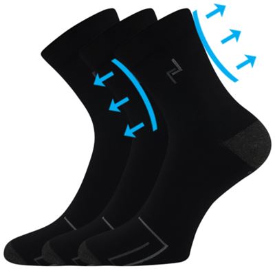BROGER 01 black bamboo medicine socks