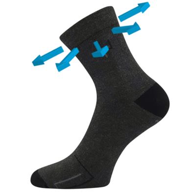 BROGER 01 anthracite melange bamboo medicine socks