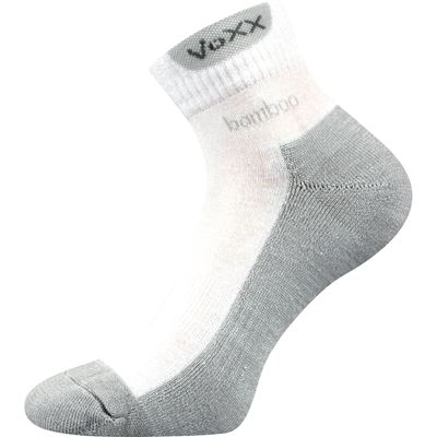 BROOKE white bamboo sports socks