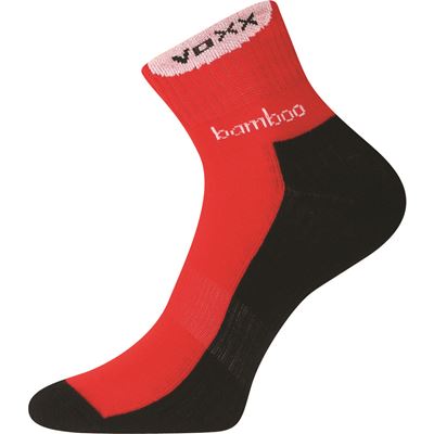 BROOKE red bamboo sports socks