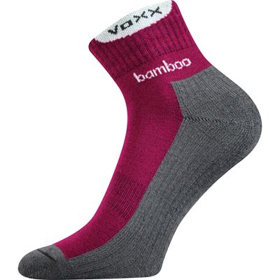 BROOKE fuchsia bamboo sports socks