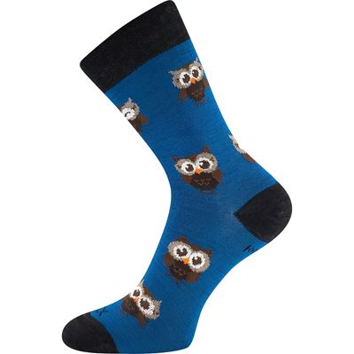 Women's thin merino socks BUBO with silver ions TURQUOISE