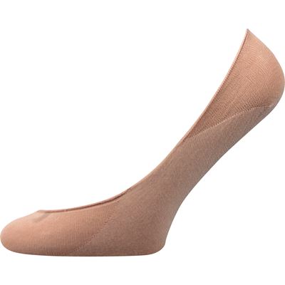 Women's COTTON nylon socks with cotton 200 DEN BEIGE (skin colour)