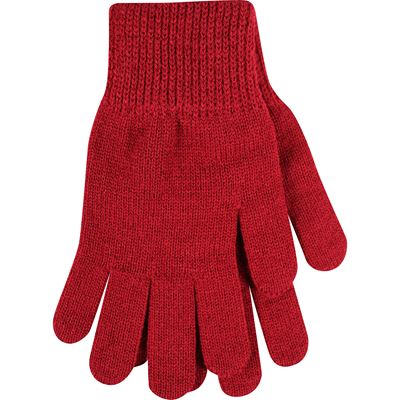 CARENS women's knitted gloves, burgundy