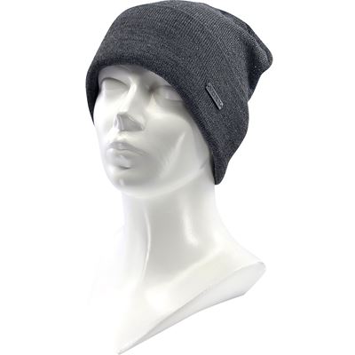 CARINA women's knitted hat with lurex GREY