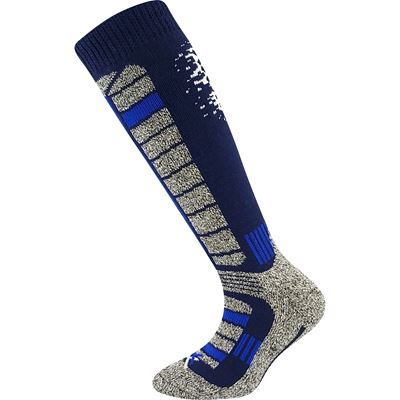 Children's winter CARVING ski socks, DARK BLUE
