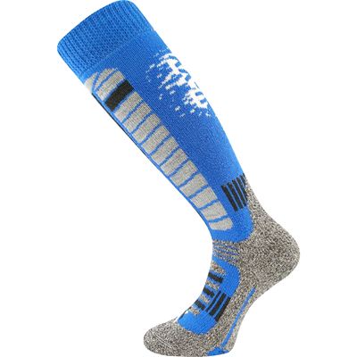 CARVING blue winter ski knee socks