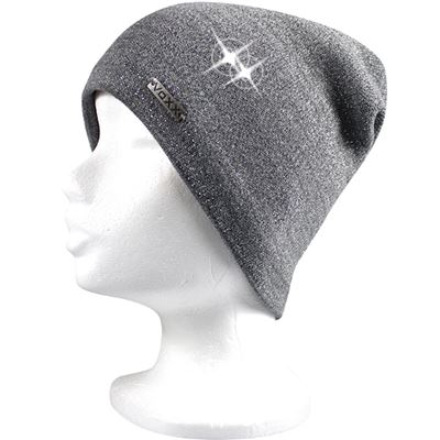 CASCADA women's knitted hat with lurex GREY