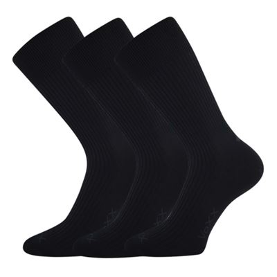 CASHCOT cotton socks with cashmere and silver ions BLACK