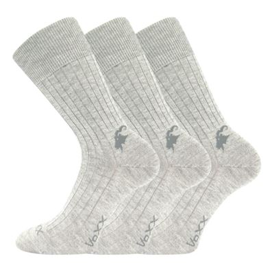 CASHMERE LOVE cotton socks with cashmere and silver ions, mottled GREY