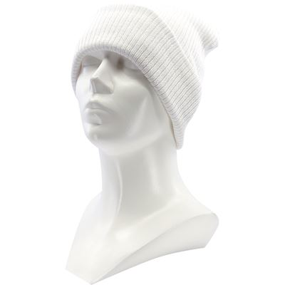 CELICA women's knitted cotton cap, WHITE
